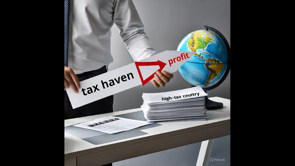 Profit Shifting from High-Tax Countries to Tax Havens "Profit shifting using transfer pricing"