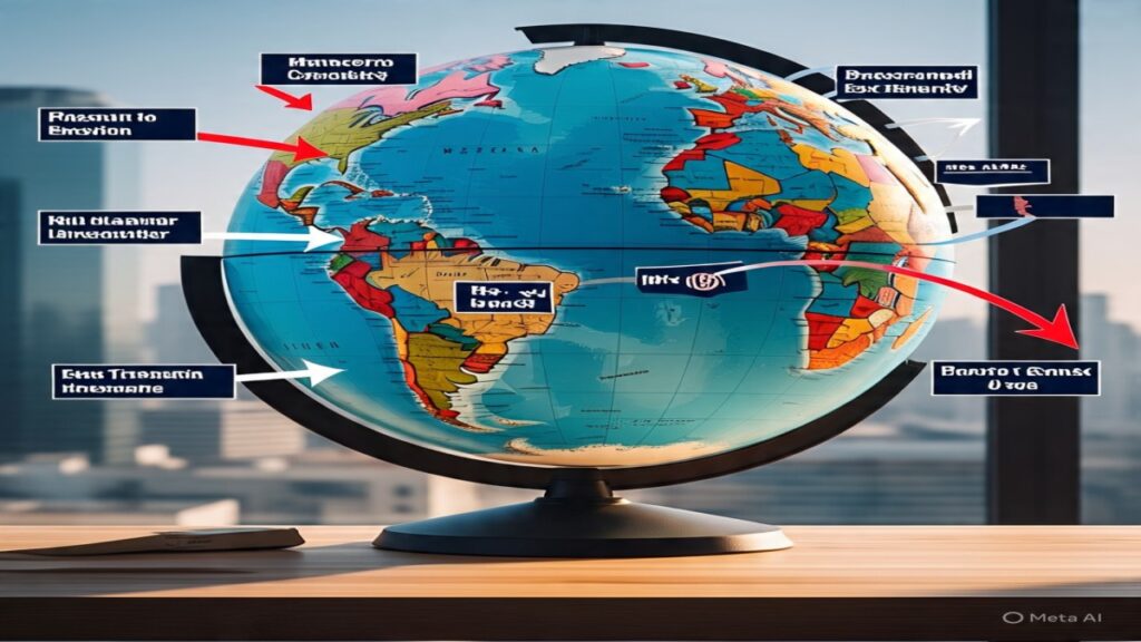 Global Tax Map Showing Profit Shifts to Low-Tax Zones "OECD BEPS Action Plan targeting global profit shifting"
