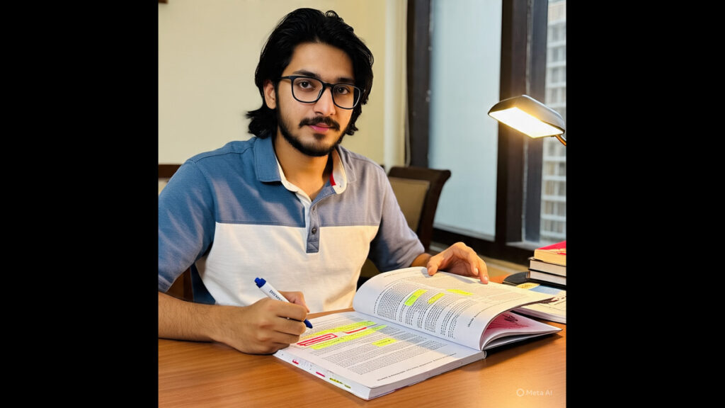 Student planning UGC NET Commerce syllabus