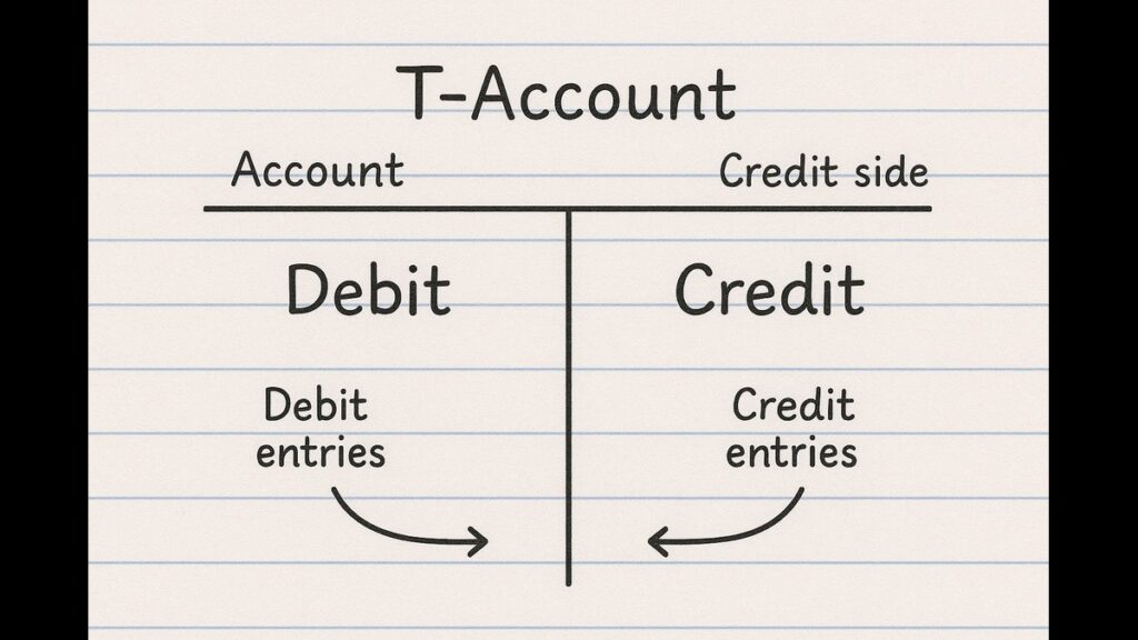 Labeled T-account showing "To" (Dr) and "By" (Cr)