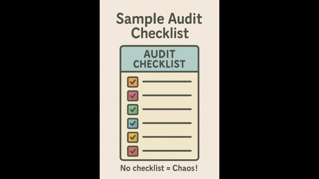 Simple audit programme example