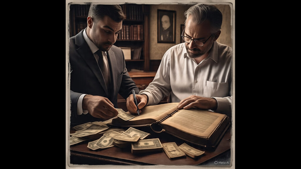 "Transaction affecting two accounts"